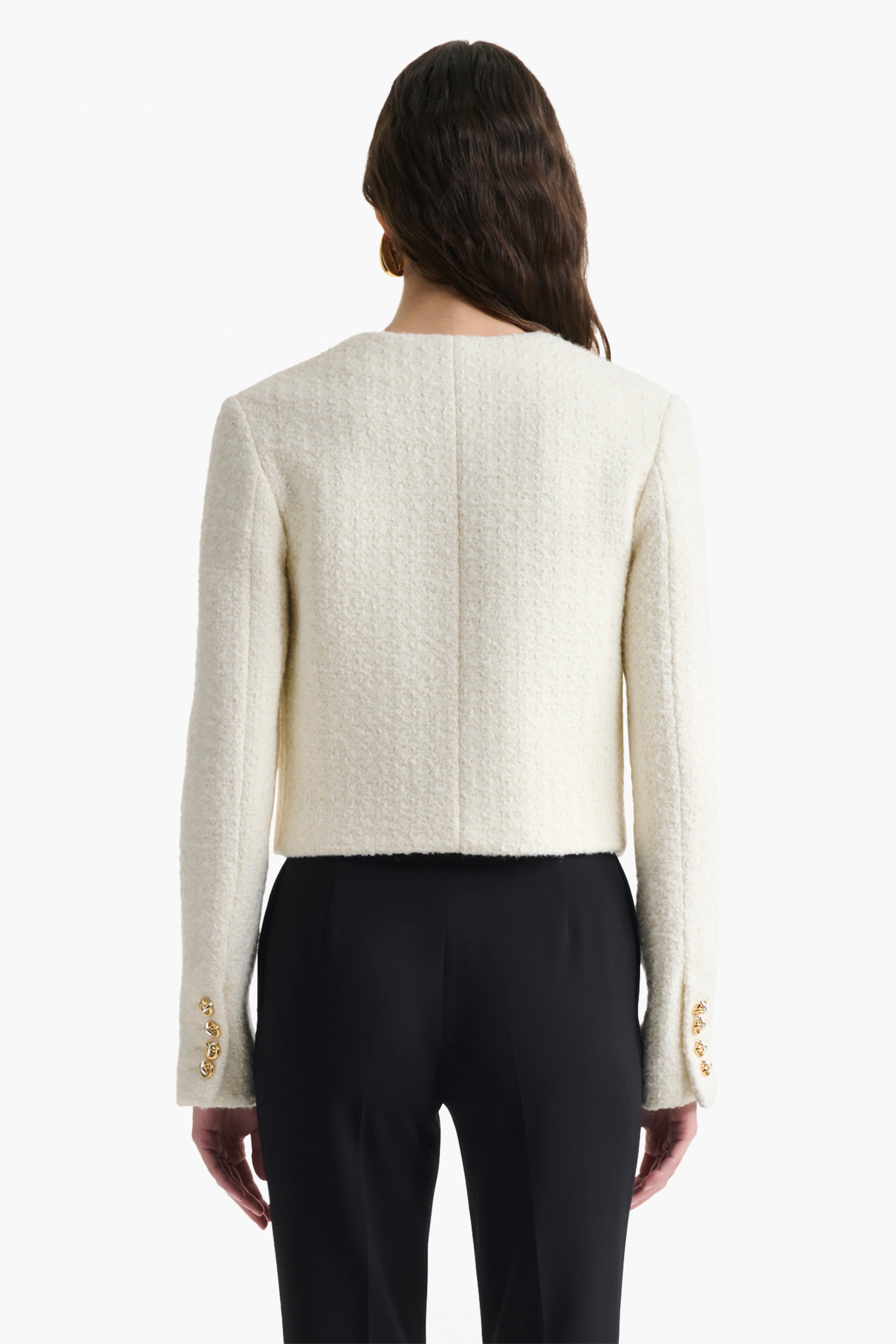 Women's Ivory Beanie Jacket - Cozy Winter Knit Hat with Fleece Lining for Outdoor Activities, Skiing, and Snowboarding