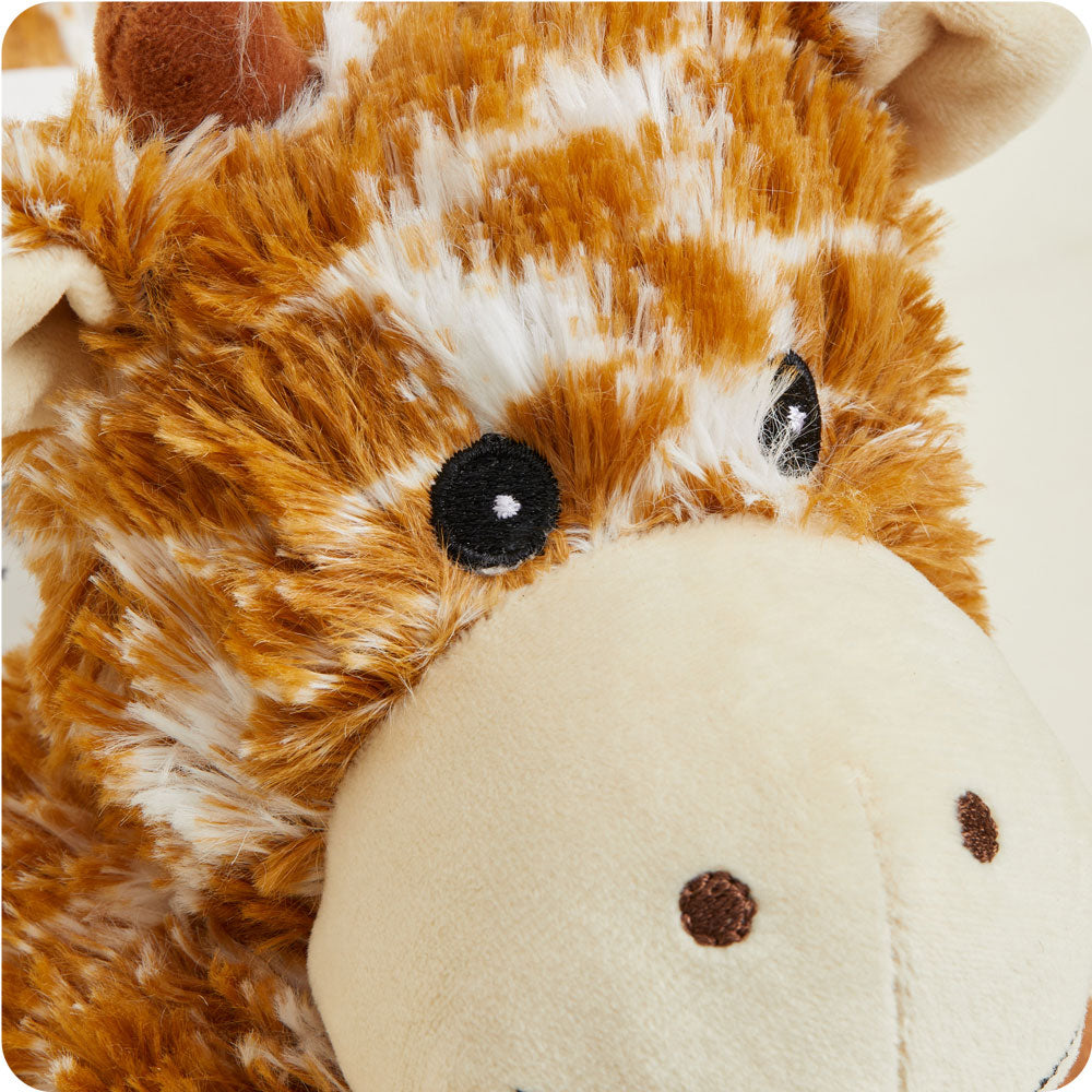 Cozy Giraffe Print Warmies Wrap - Soft & Plush Microwaveable Heating Pad for Kids & Adults - Perfect for Relaxation, Stress Relief & Cold Weather Comfort