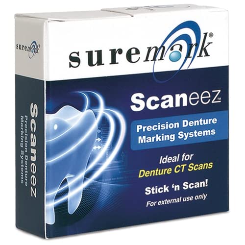Scaneez DentureMark Cone Beam Markers - Universal Molar Markers for Dental Scans (110 Count/Box) | Perfect for CBCT Imaging, Dental Prosthetics & Oral Surgery Procedures