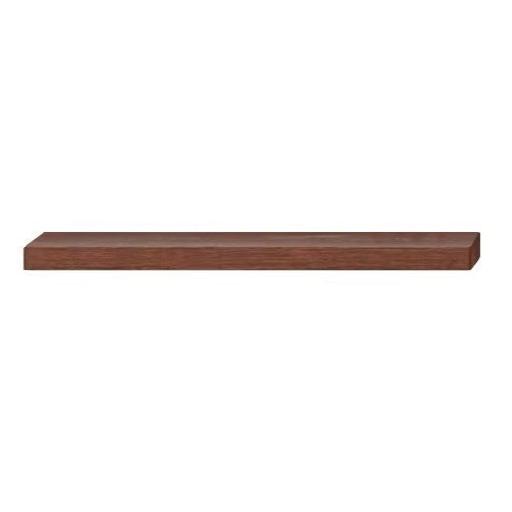 Solid Oak & Black Walnut Wood Wall Shelf - Rustic Bookcase for Home & Office - Perfect for Displaying Books, Decor & Plants in Living Room, Bedroom or Study