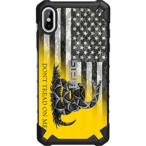 Don't Tread on Me Flag on US Camo Subdued Flag