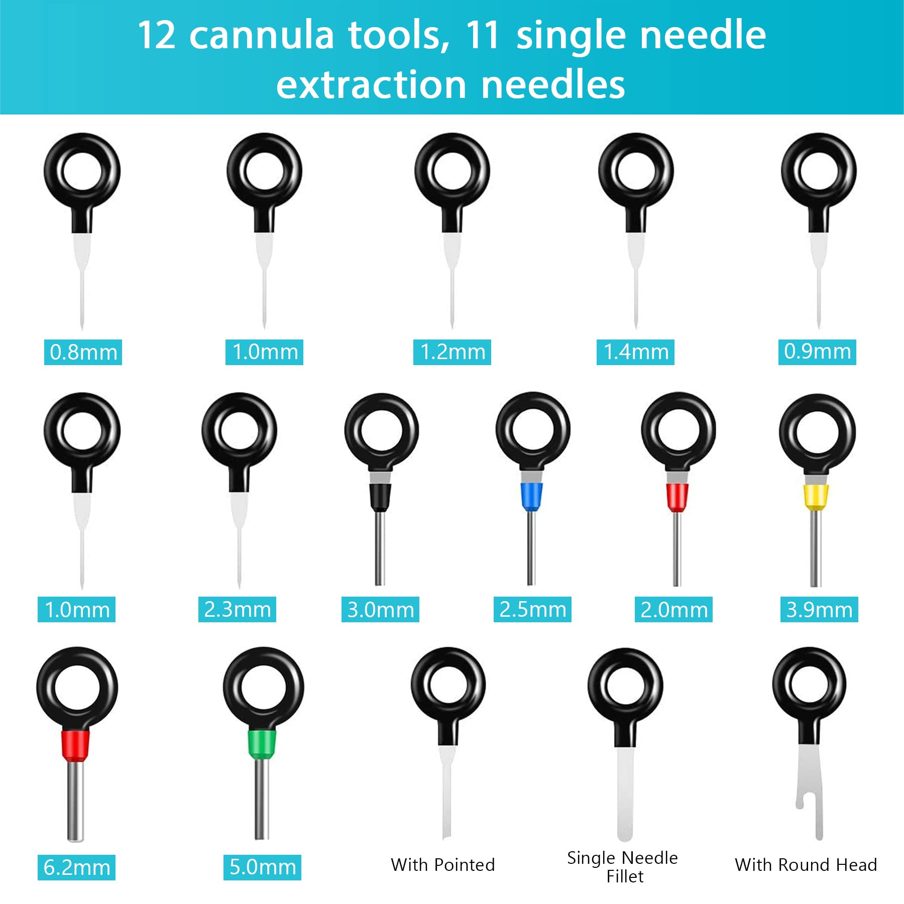 44 Pcs Terminal Removal Tool Kit - Depinning & Pin Extractor Set for Electrical Connectors | Automotive, Car & Household Wire Terminal Release Tools | Perfect for DIY Repairs, Electrical Projects & Vehicle Maintenance