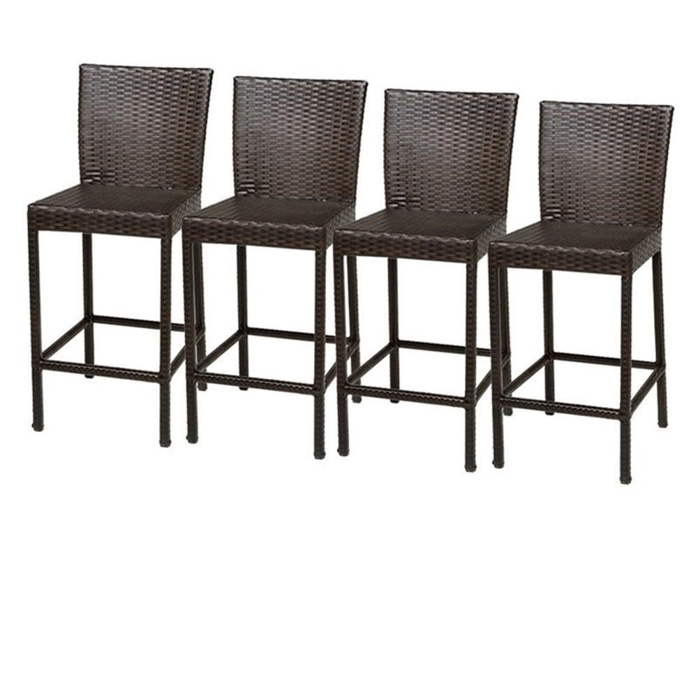 TK Classics BELLE-TKC202b-BS-2x Belle Bar Furniture Dining Set in Espresso Finish - Perfect for Kitchen, Dining Room, or Home Bar Decor