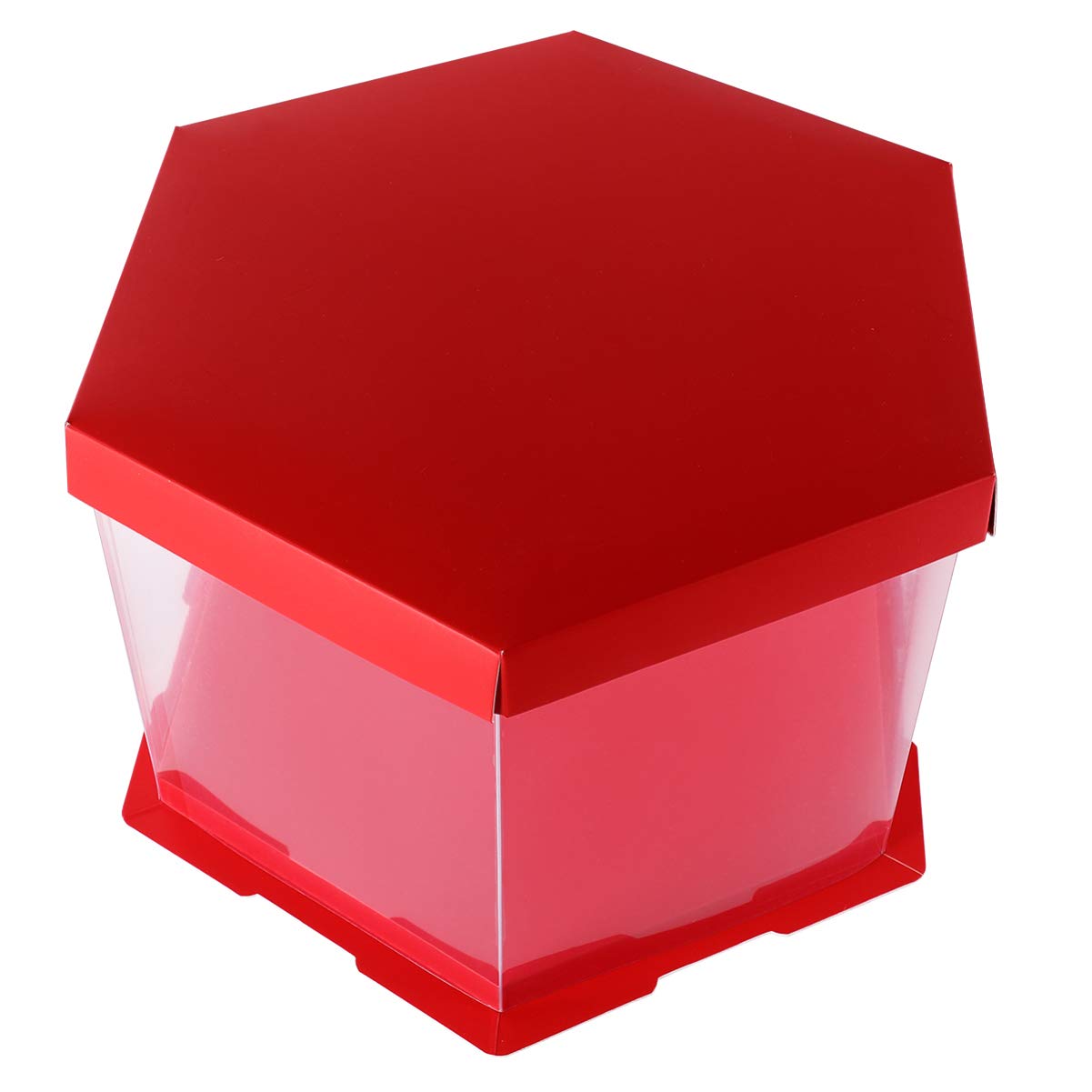 1 Pack Clear Plastic Cake Box with Lid - Portable Cake Carrier for Birthday, Wedding, Bakery | Perfect for Cake Storage, Candy Display & Pet Treats | Durable Cake Stand for Home & Commercial Use