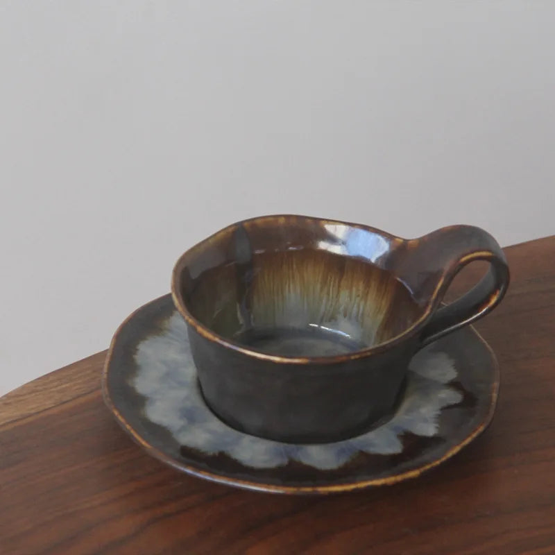 Handmade Ceramic Espresso Cups with Artisan Glaze - Perfect for Coffee Lovers, Home Baristas & Cafe Style Serving