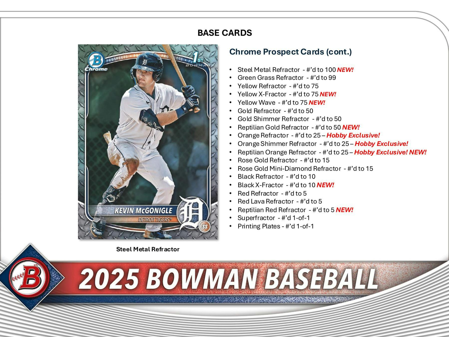 2025 Bowman Baseball Hobby Box - 24 Packs with Autograph & Rookie Cards - Perfect for Collectors, Investors & Fantasy Baseball Fans (Ideal for Trading, Gifting & Display)