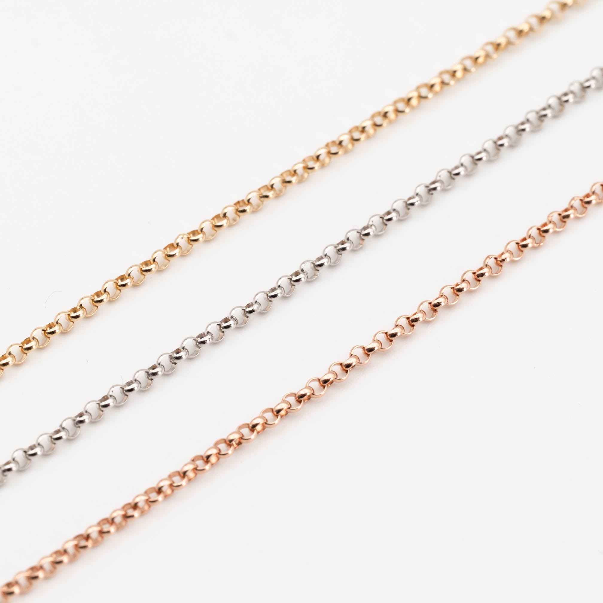 Elegant Rolo Chain Necklace for Women - 18K Gold Plated Stainless Steel Jewelry - Perfect for Daily Wear, Parties & Gifts