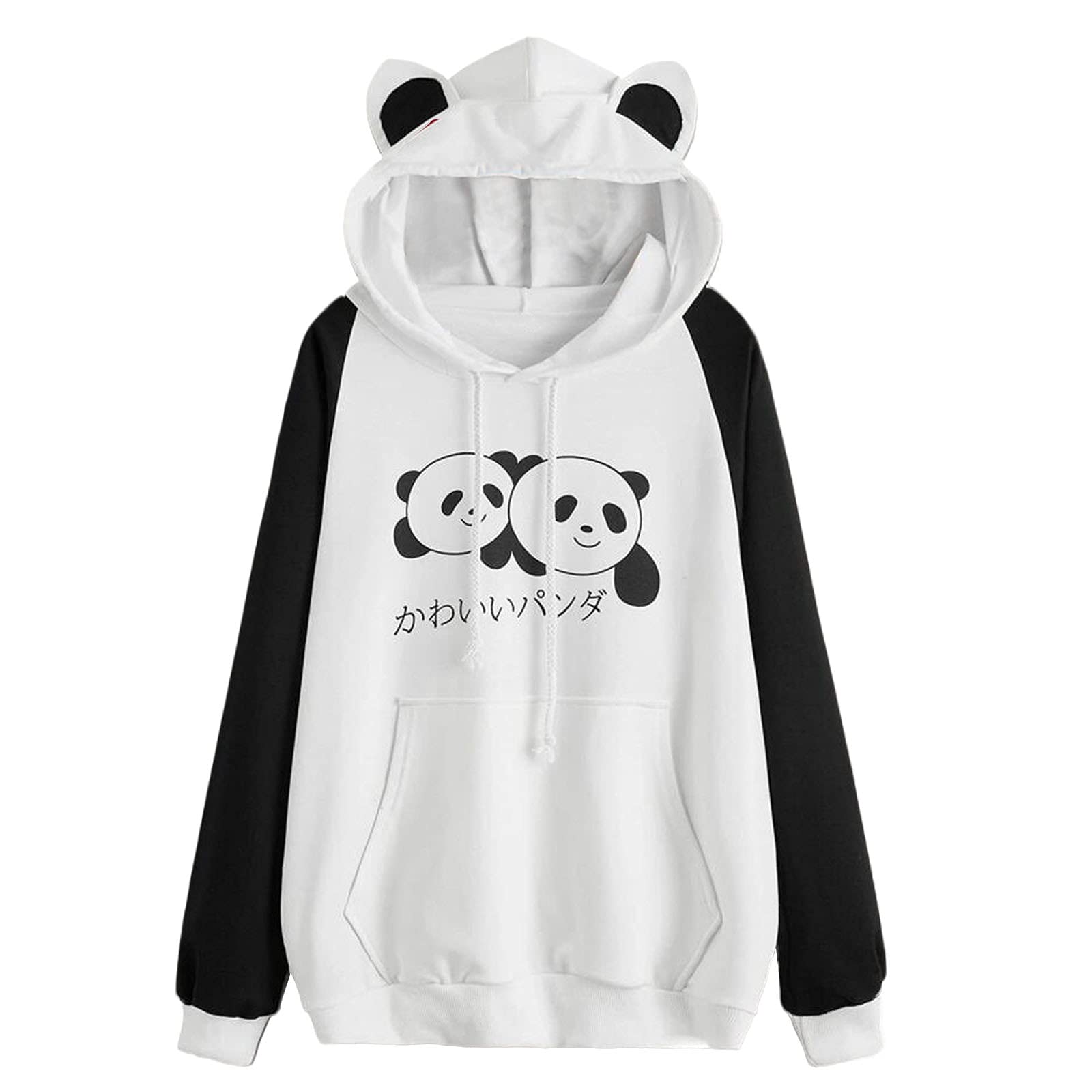 Women's Animal Print Zip-Up Fleece Hoodie - Long Sleeve Slouchy Pullover Sweatshirt for Casual Wear & Street Fashion | Cozy Winter Outerwear for Women