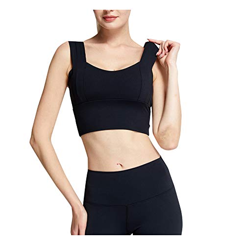 Women's High Support Sports Bra - Seamless Yoga Top for Plus Size Workout & Fitness - Breathable Solid Color Vest for Running, Gym & Activewear