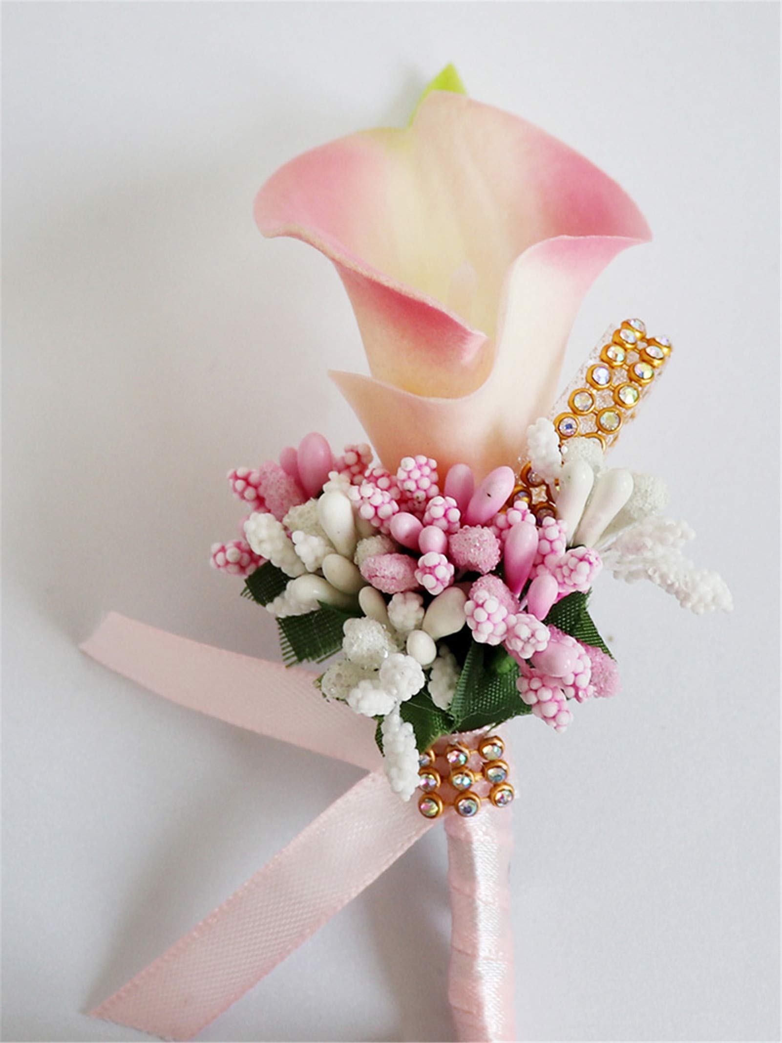 Elegant Rose Boutonniere for Groom & Groomsmen - Wedding, Prom, Party Corsage Flower Brooch - Perfect for Formal Events & Special Occasions