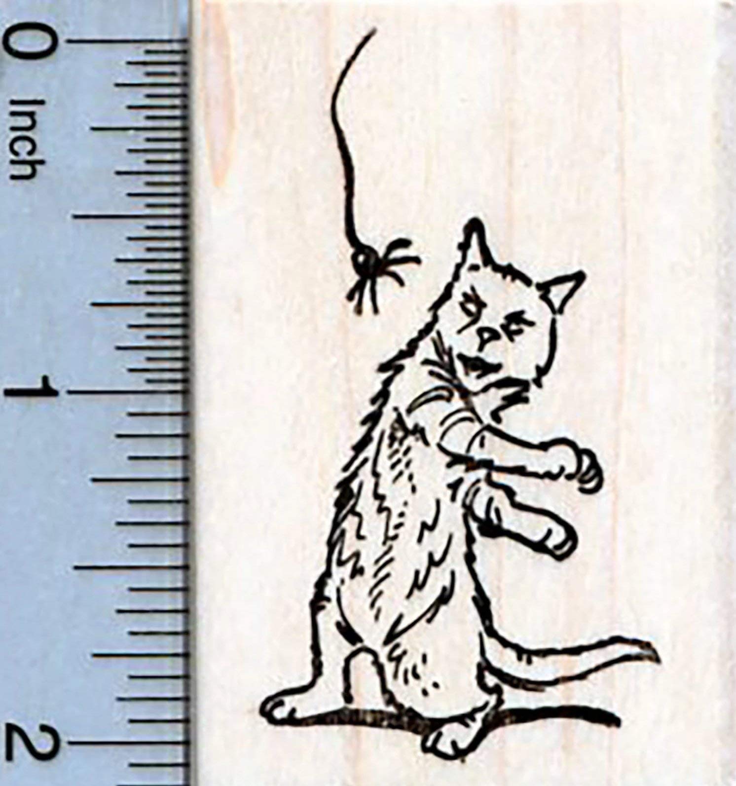 Halloween Cat & Spider Rubber Stamp Set - DIY Scrapbooking, Card Making, Gift Wrapping & Craft Projects - Perfect for Halloween Decorations & Party Invitations