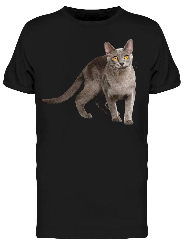 Funny Cat T-Shirt for Men - Cute Cat Looking at Camera Graphic Tee - Casual Wear for Cat Lovers, Street Style, Weekend Outfits