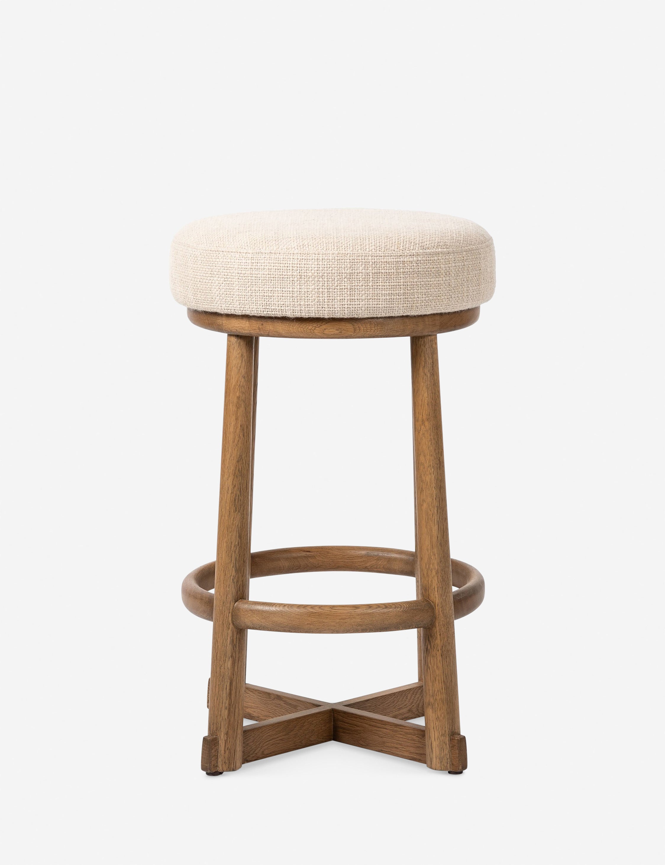 Clarisse Swivel Counter Stool - Adjustable Height Bar Stool with 360° Rotation for Kitchen Island, Breakfast Nook & Home Bar - Modern Dining Furniture for Small Spaces