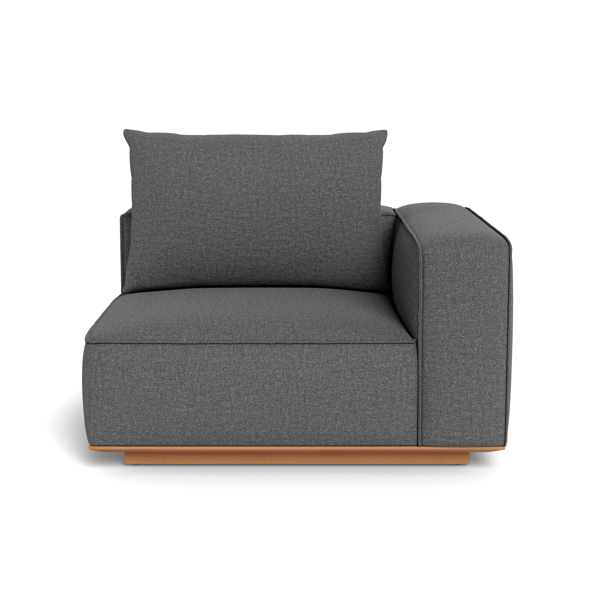 Santorini Outdoor Corner Right Sectional Sofa Set - Modern Patio Furniture for Garden, Backyard, and Poolside Relaxation
