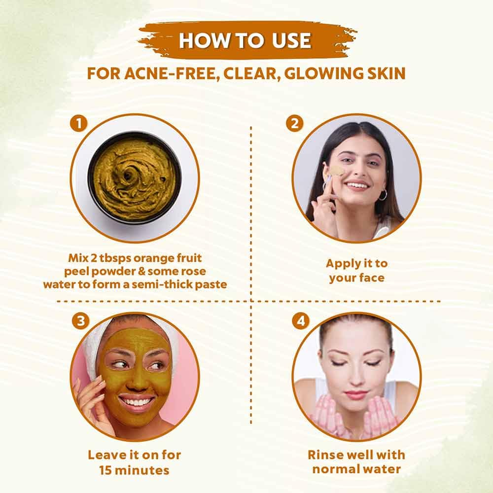 Heilen Biopharm Orange Peel Powder - 400g, Organic & Natural Skin Brightening, Anti-Aging Face & Body Scrub, Exfoliating for Glowing Complexion - Perfect for DIY Skincare, Spa Treatments & Homemade Beauty Products