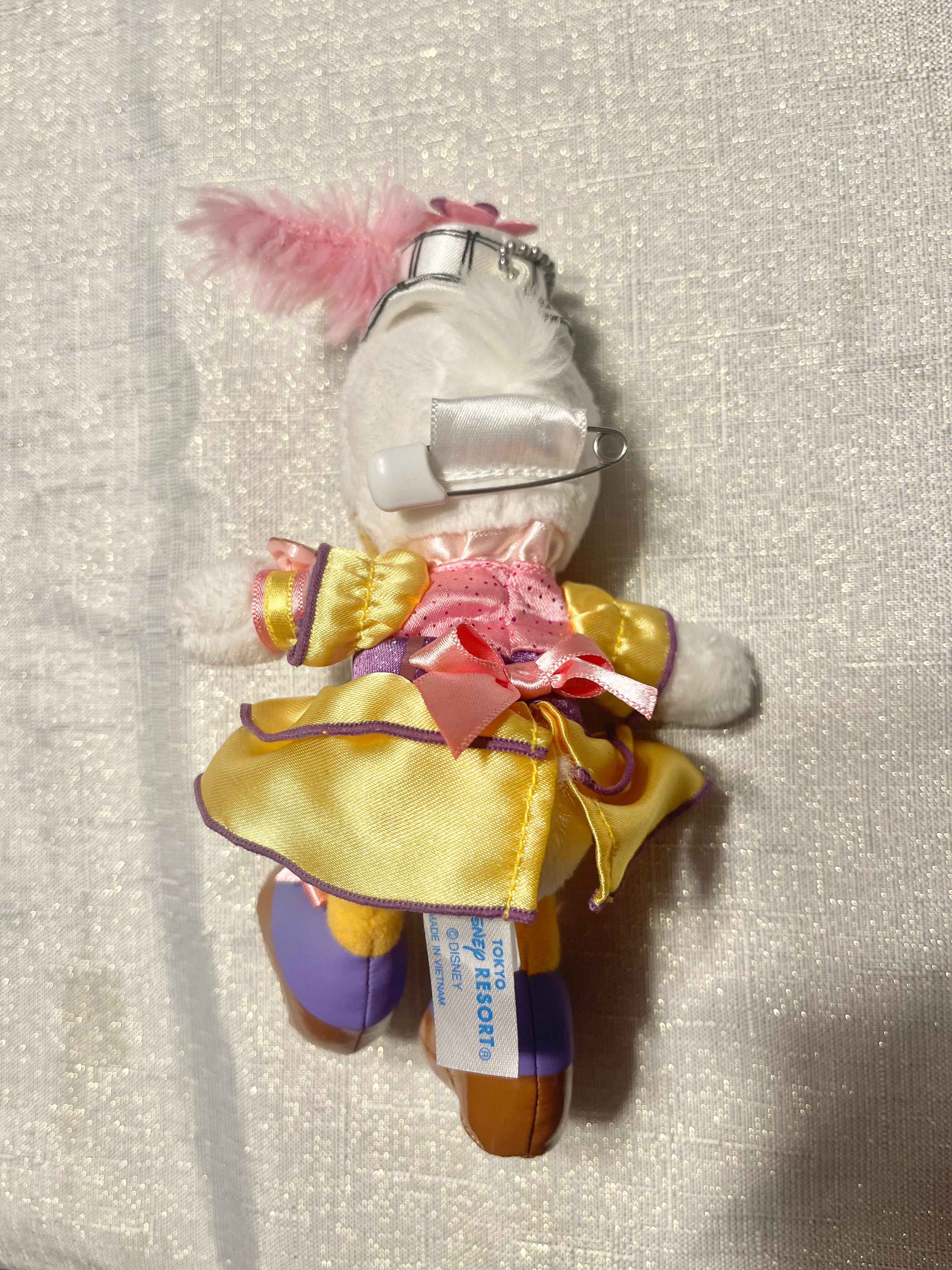 Tokyo Disney Easter Daisy Duck Keychain Plush Badge - Cute Collectible for Bags, Backpacks & Gifts | Disney Fan Merchandise & Easter Accessories