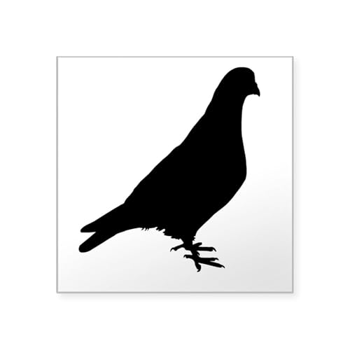 Clear - Pigeon Silhouette Sticker