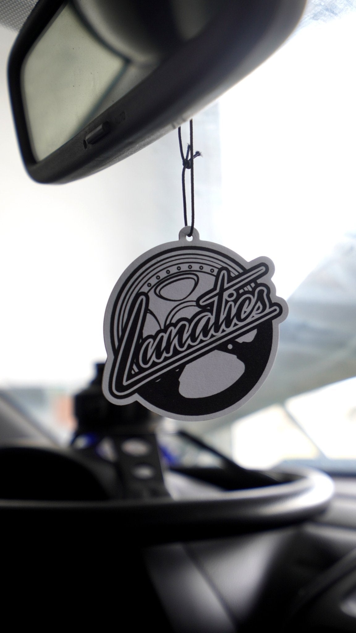 Lunatics Logo Squash Hanging Air Freshener for Car & Home - Funny Novelty Car Accessories & Home Decor Gift