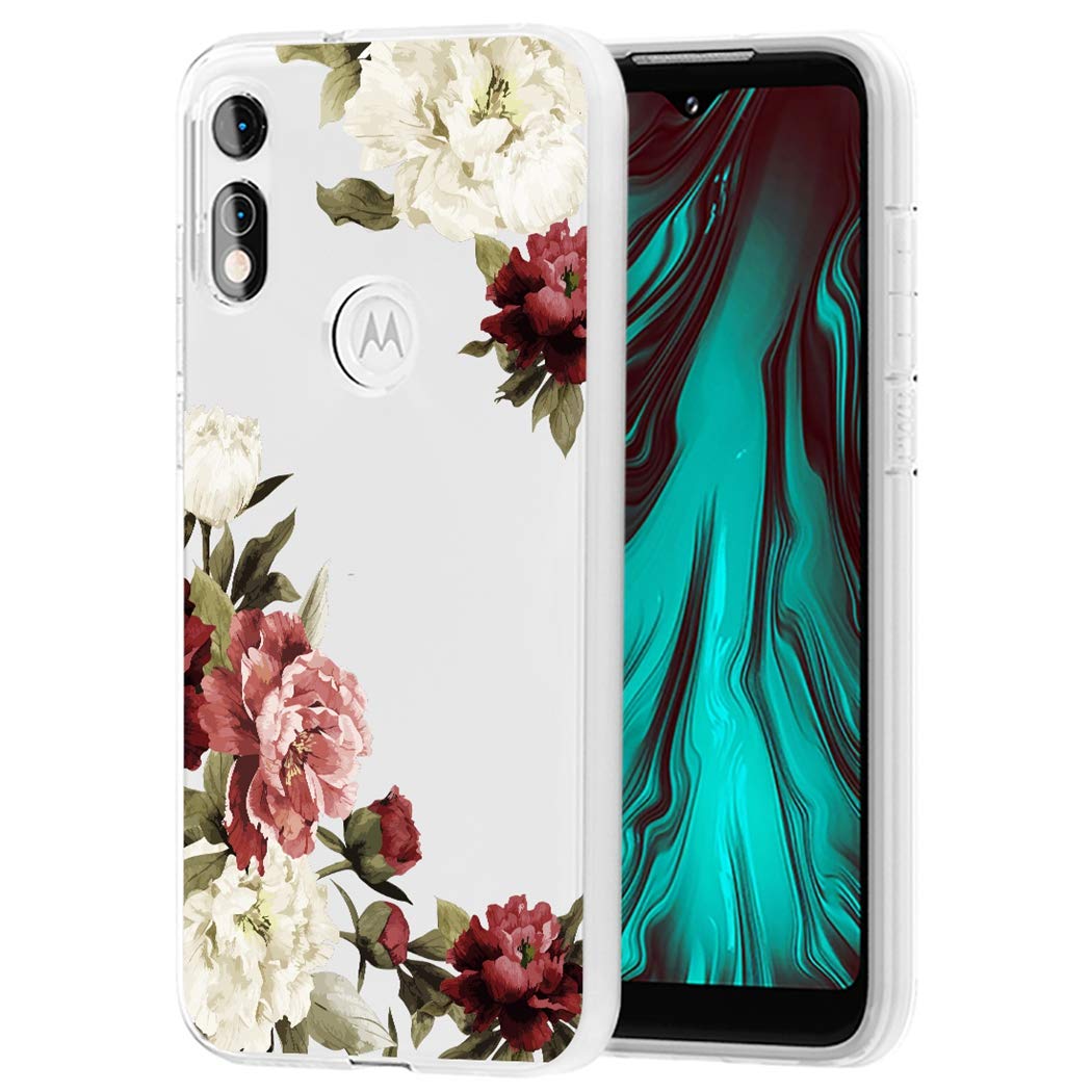 **Clear Shockproof TPU Phone Case for Motorola Moto E 2020 - Blossom Flower Design, Soft Protective Cover for Women & Girls - Perfect for Everyday Use & Gift Giving**