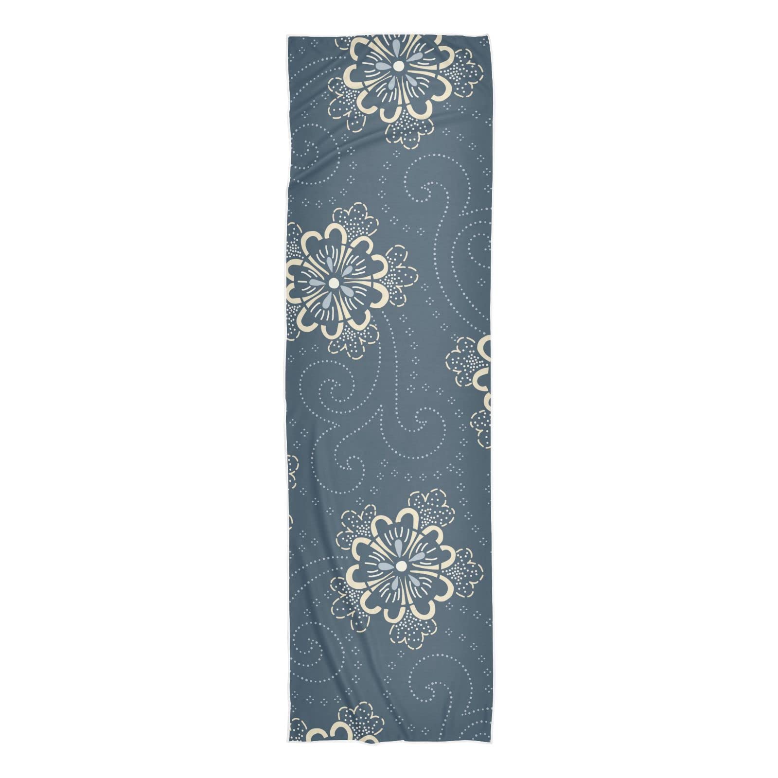 Cooling Sports Towels - Quick Dry Workout Towels for Sweat, Gym & Outdoor Activities - Japanese Vintage Floral Design - Breathable & Lightweight for Running, Yoga, Tennis & Fitness