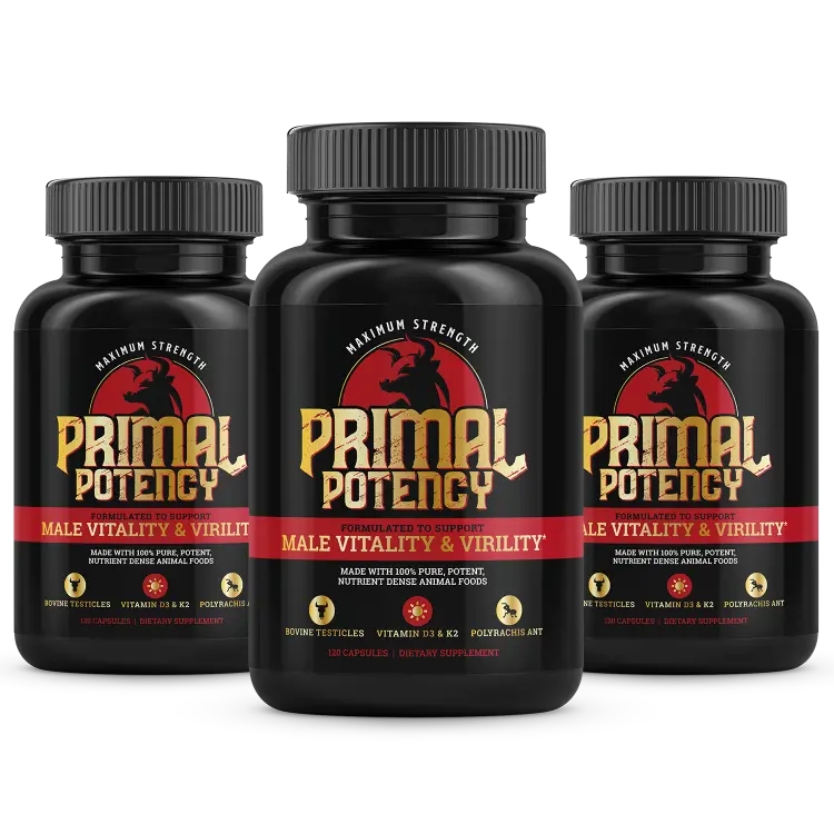 Primal Potency Capsules - Premium Natural Male Enhancement Supplement for Energy & Performance | Boost Stamina & Vitality for Men | Ideal for Workouts, Intimacy & Active Lifestyles