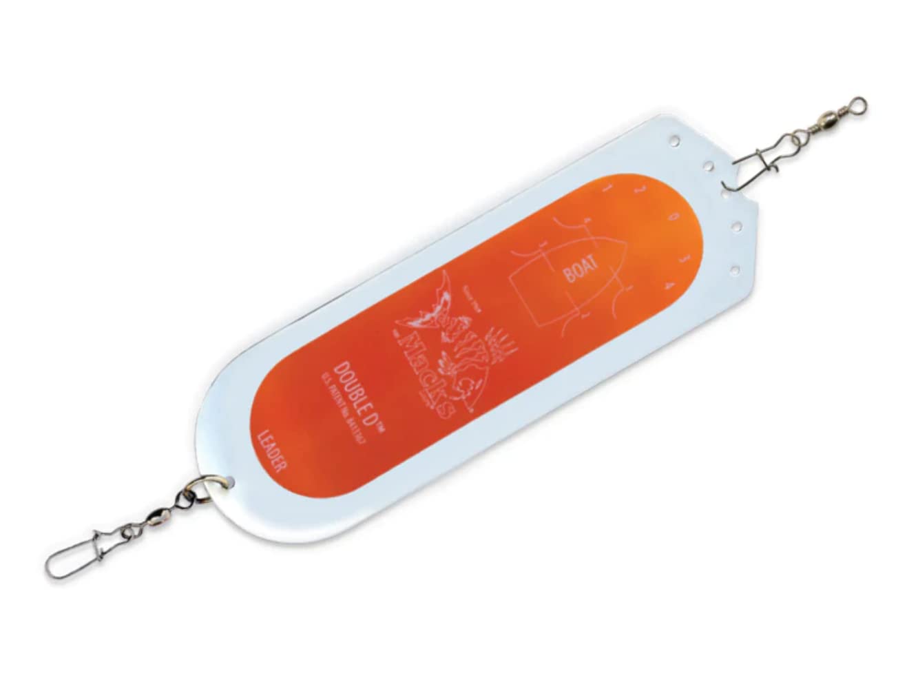Mack's Lure Double D™ Dodger Fishing Lure - Premium Salmon & Trout Trolling Bait for Freshwater & Saltwater Fishing - Perfect for Trolling, Casting, and Jigging