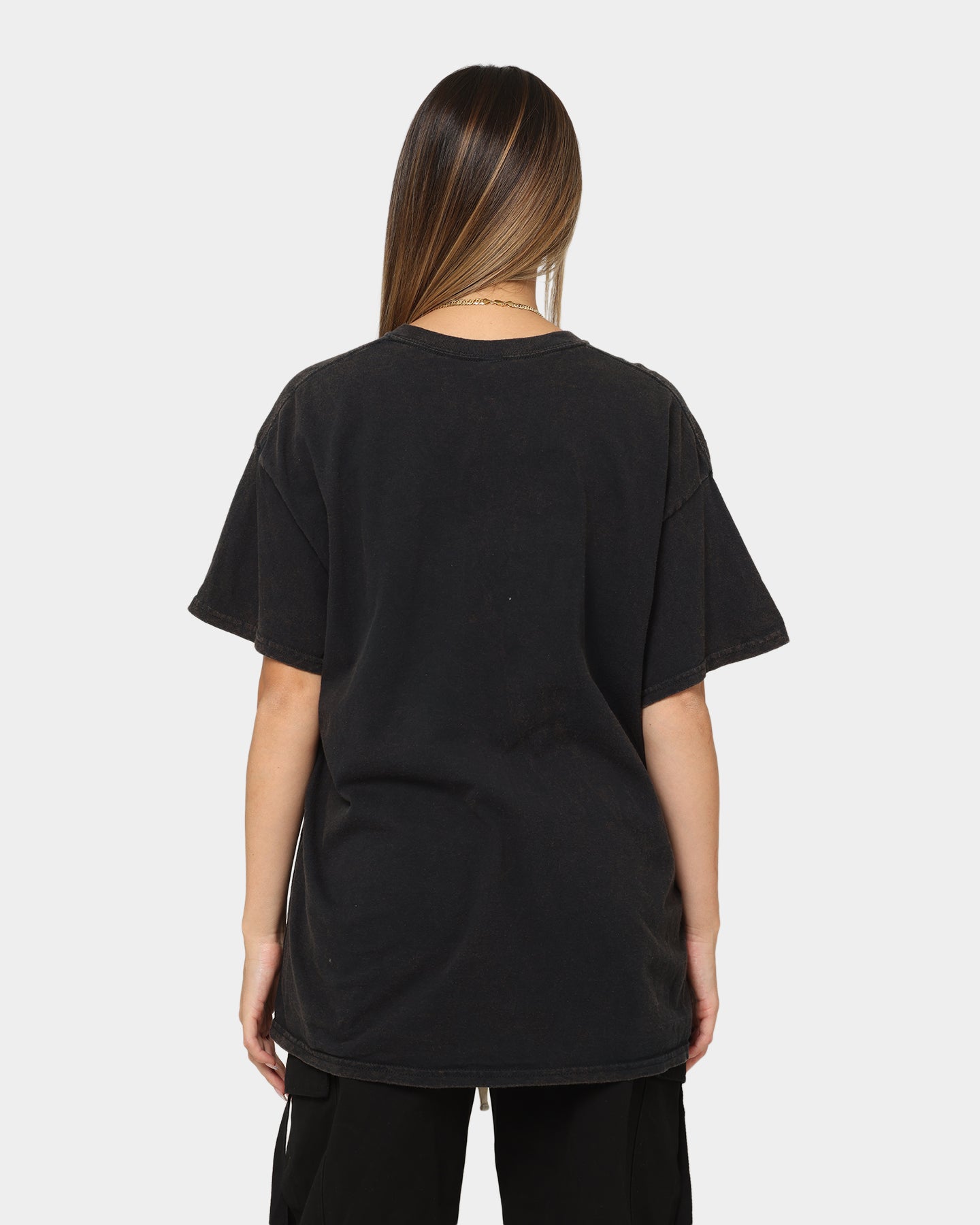 Vintage Black Wash T-Shirt by American Thrift & Seven Seven - Retro Style Cotton Tee for Men & Women - Perfect for Casual Wear, Street Fashion, and Vintage Outfits