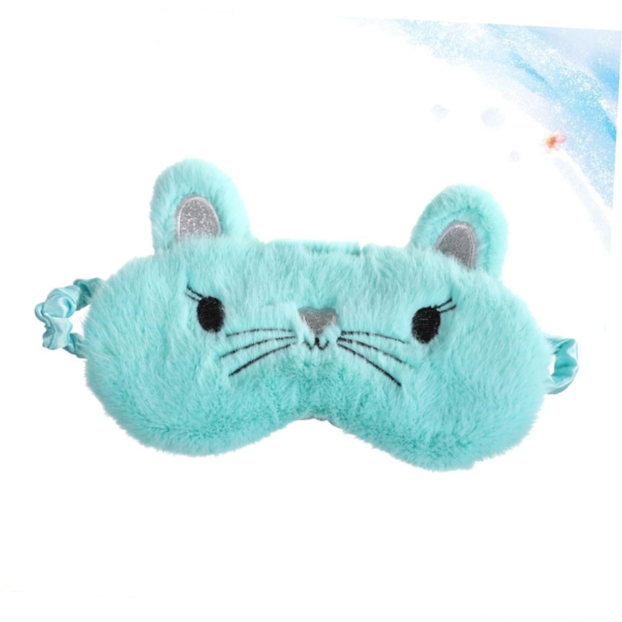 Beaupretty Soft Fluffy Travel Eye Mask for Women - Comfortable Lightweight Sleep Blindfold, Blackout Eye Shades for Airplane, Nap, Work & Relaxation - Cute Gifts for Girls