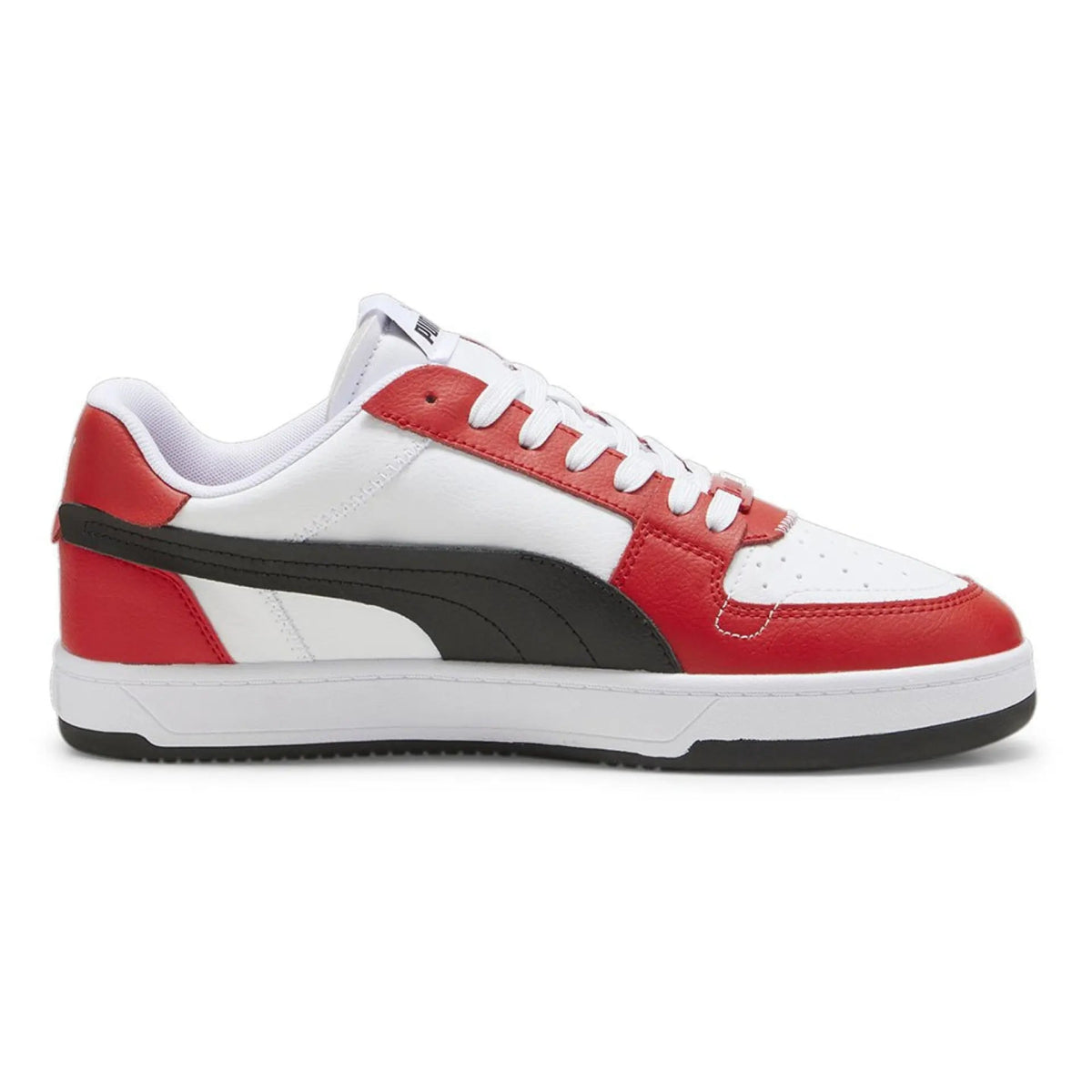PUMA Men's Caven VTG 2.0 Sneakers - Red, White & Black Running Shoes for Men | Comfortable Athletic Shoes for Jogging, Gym & Casual Wear