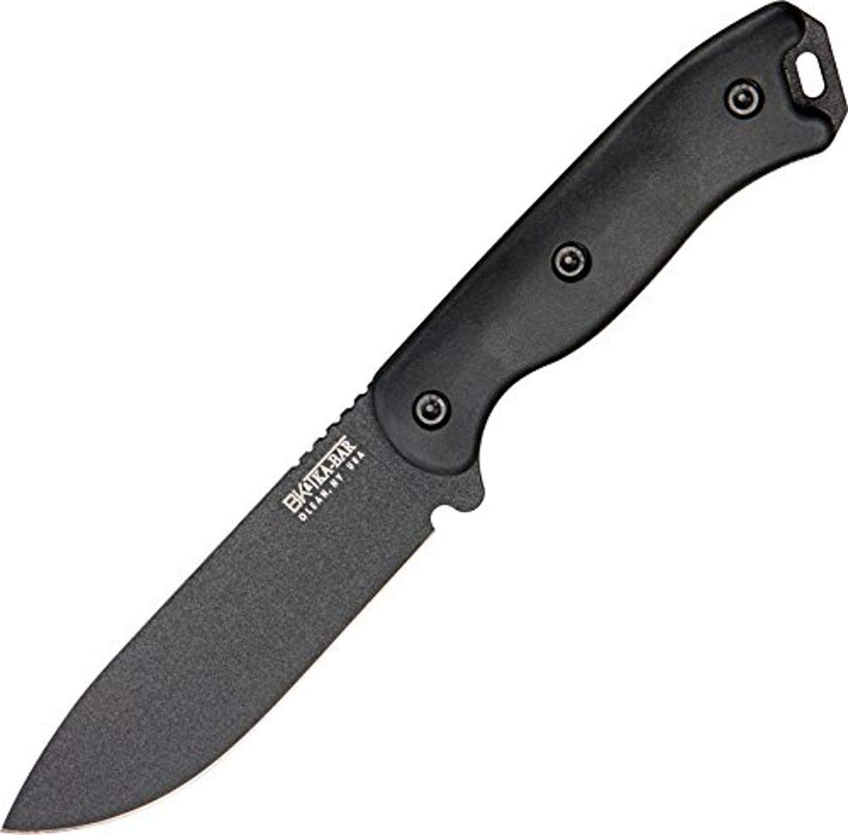 Ka-Bar Becker Drop Point Hunting Knife - Short Blade Tactical Fixed Knife for Outdoor Camping, Survival & Bushcraft