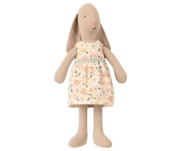 Cute Bunny Plush Toy with Dress - Size 1 - Perfect for Easter Gifts, Baby Showers & Nursery Decor