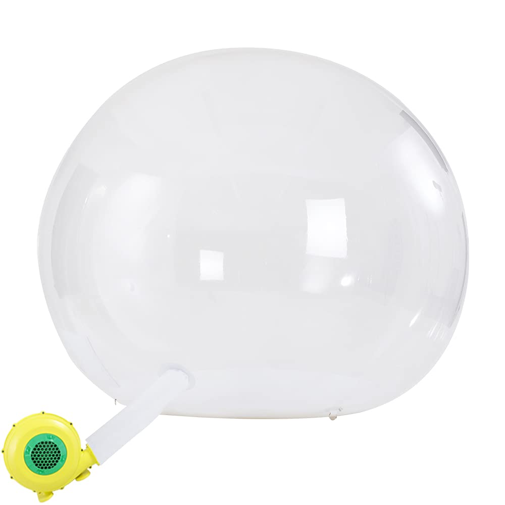 Transparent Inflatable Bubble Tent - Single Tunnel Dome Greenhouse with 110V 350W Blower for Outdoor Camping, Backyard Parties & Stargazing | Perfect for Family Gatherings, Garden Relaxation & Nature Observation