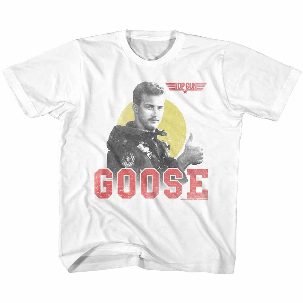 Top Gun 1980s Vintage Military Action Movie Thumbs Up T-Shirt for Boys - Perfect for Casual Wear, Movie Nights & Retro Themed Parties