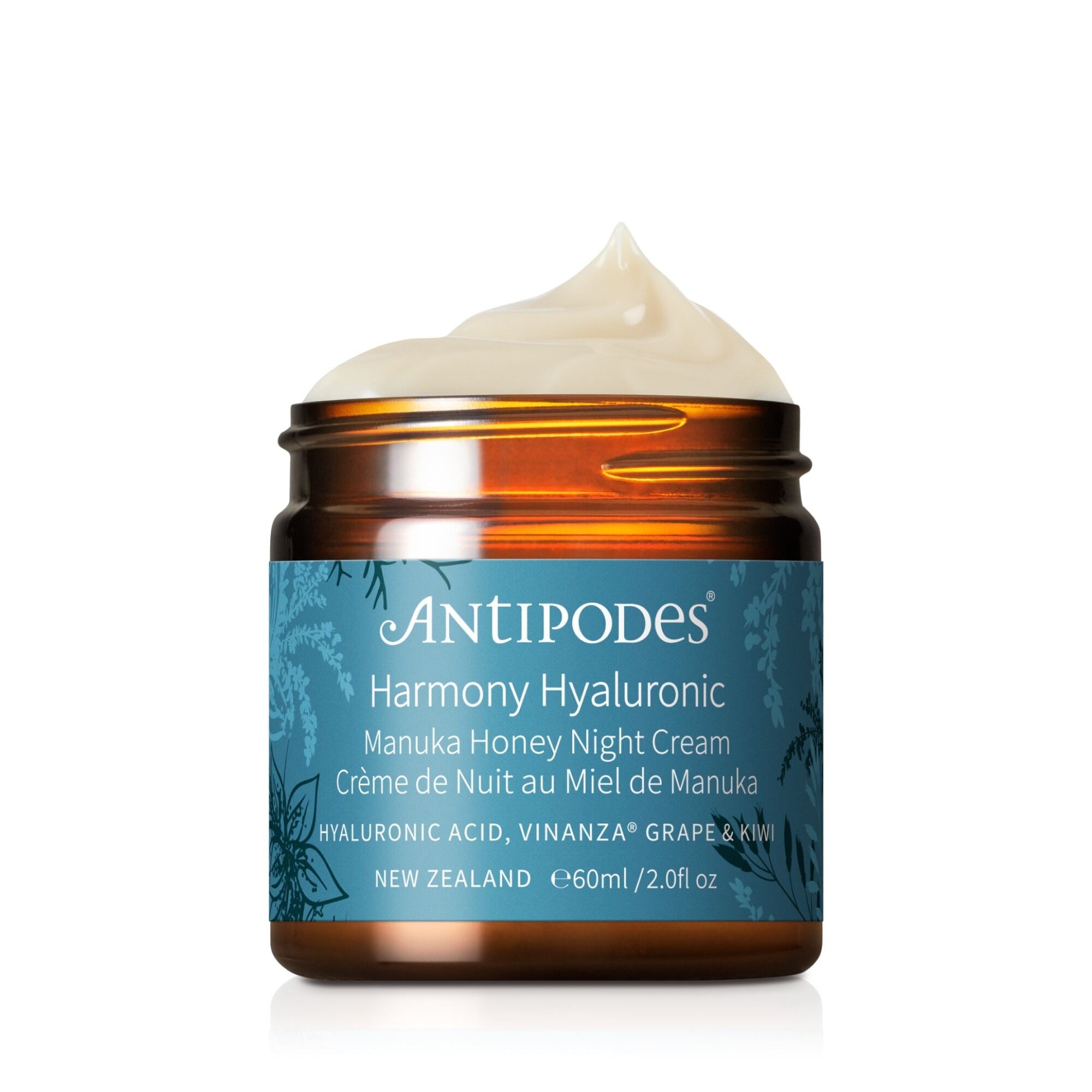 Antipodes Harmony Manuka Honey Night Cream - Organic Anti-Aging Face Moisturizer for Dry Skin - Perfect for Nighttime Skincare Routine & Hydration Therapy