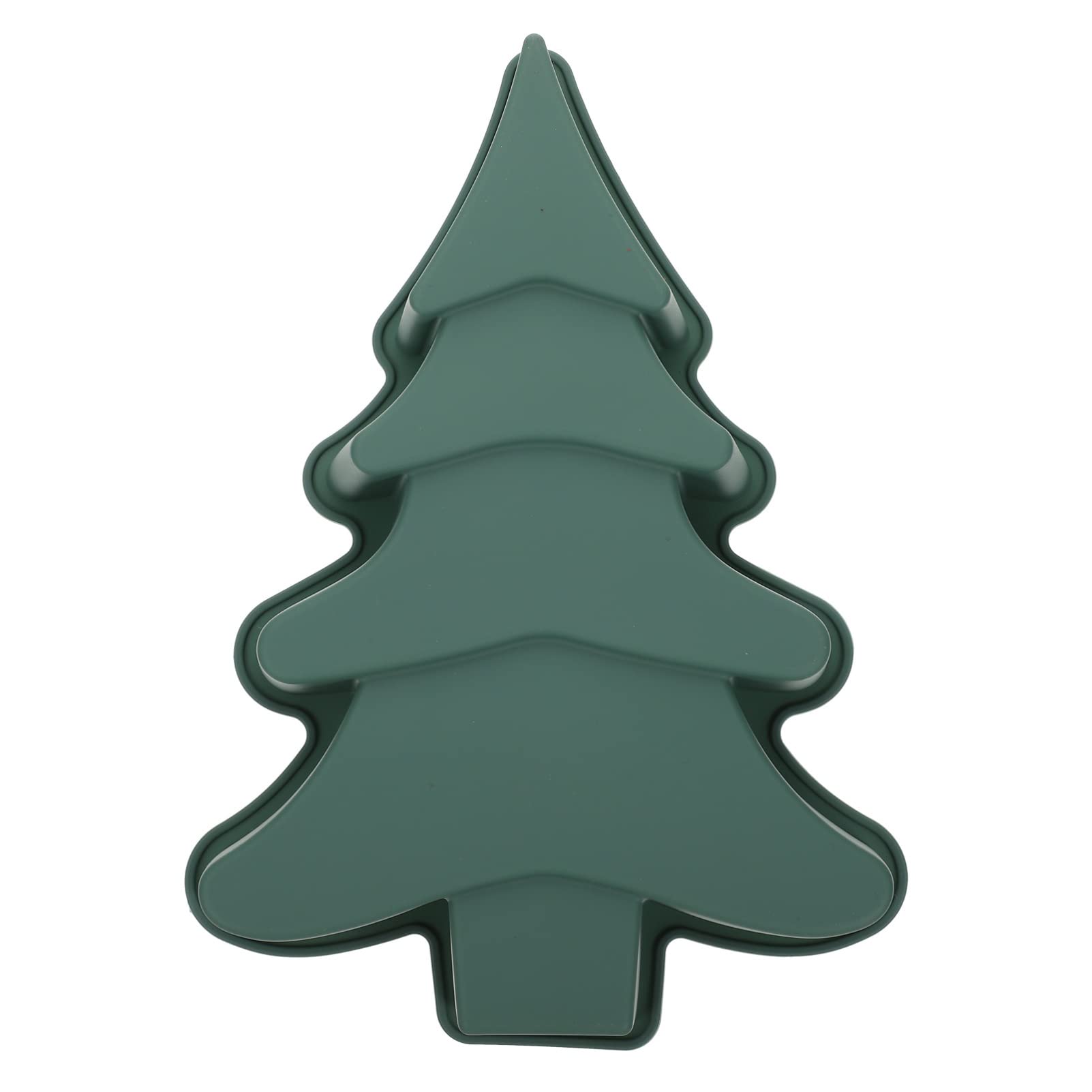 Operitacx Non-Stick Christmas Tree Cake Pan - 8.2x10.6 Inch Silicone Baking Mold for Cakes, Cupcakes & Holiday Treats | Perfect for Christmas, Xmas Party Desserts & Festive Baking Supplies