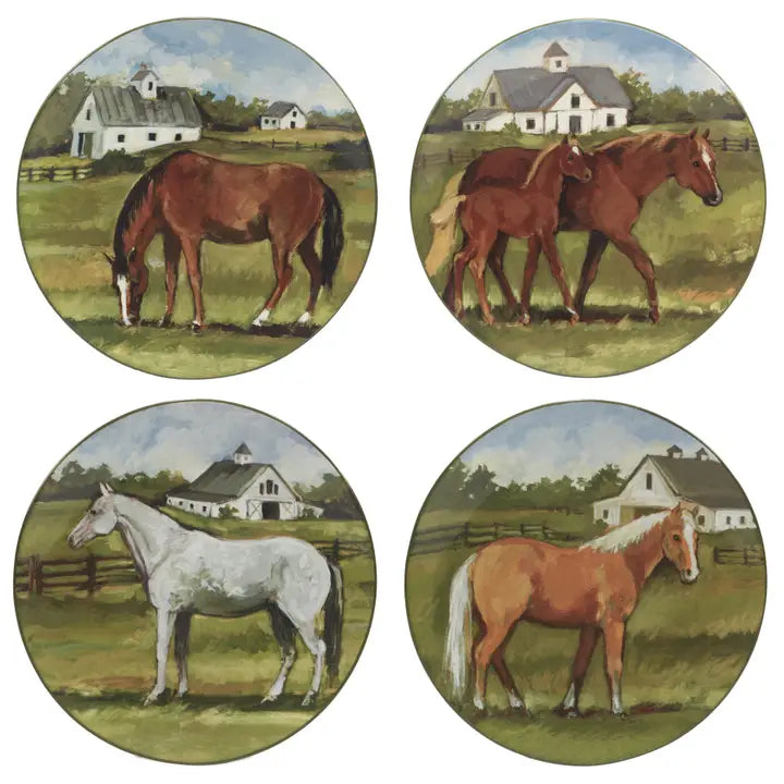 Premium Stables Dinnerware Set - Elegant Porcelain Plates, Bowls & Mugs for Fine Dining - Perfect for Wedding Registry, Anniversary Gifts & Upscale Dinner Parties