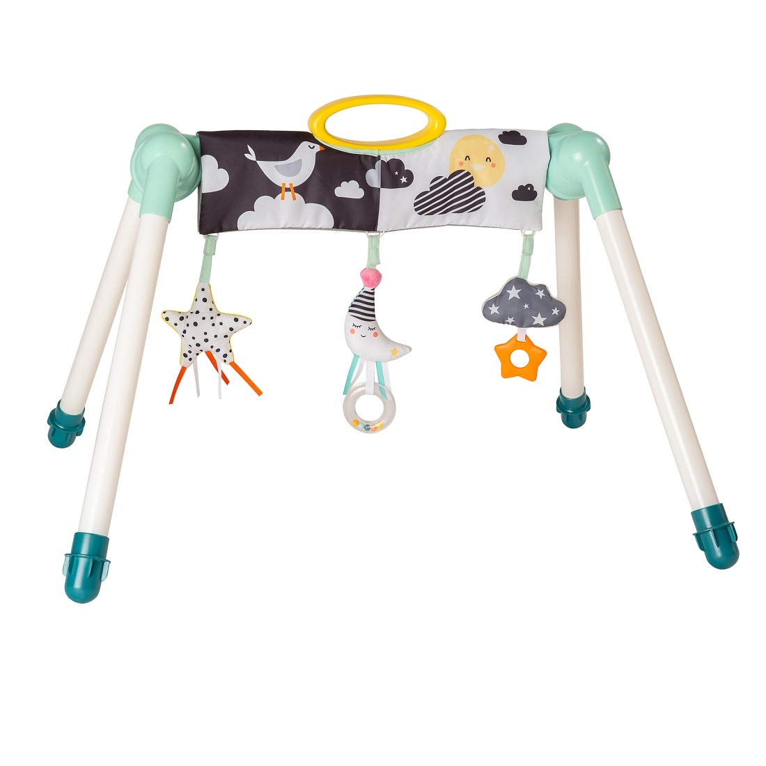 Taf Toys 12525 Mini Moon Activity Gym - Soft Baby Play Mat with Hanging Toys for Newborns & Infants | Interactive Developmental Play Space for Tummy Time & Sensory Stimulation