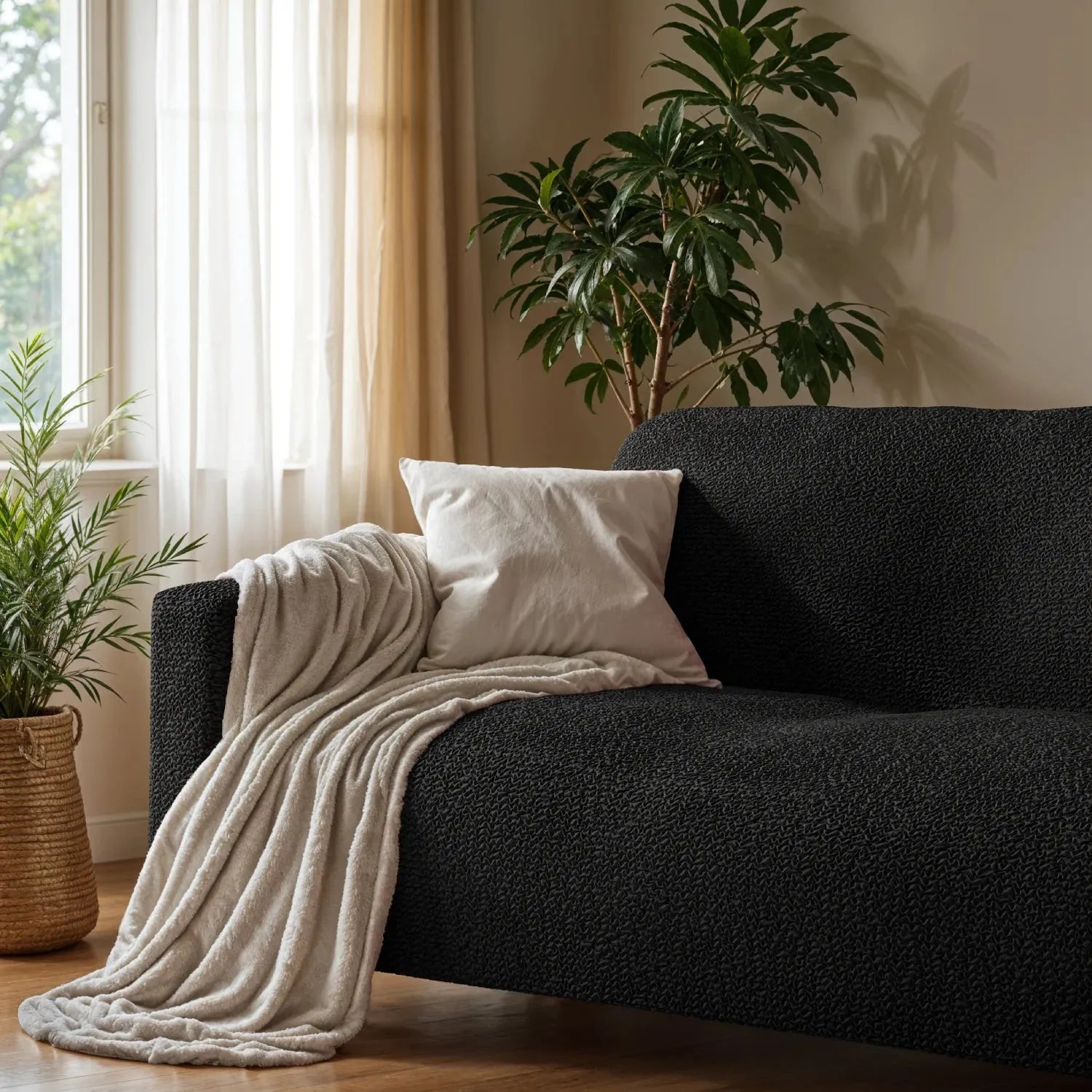 2 Seater Loveseat Slipcover - Soft Microfiber Fabric - Perfect for Living Room, Bedroom & Home Decor