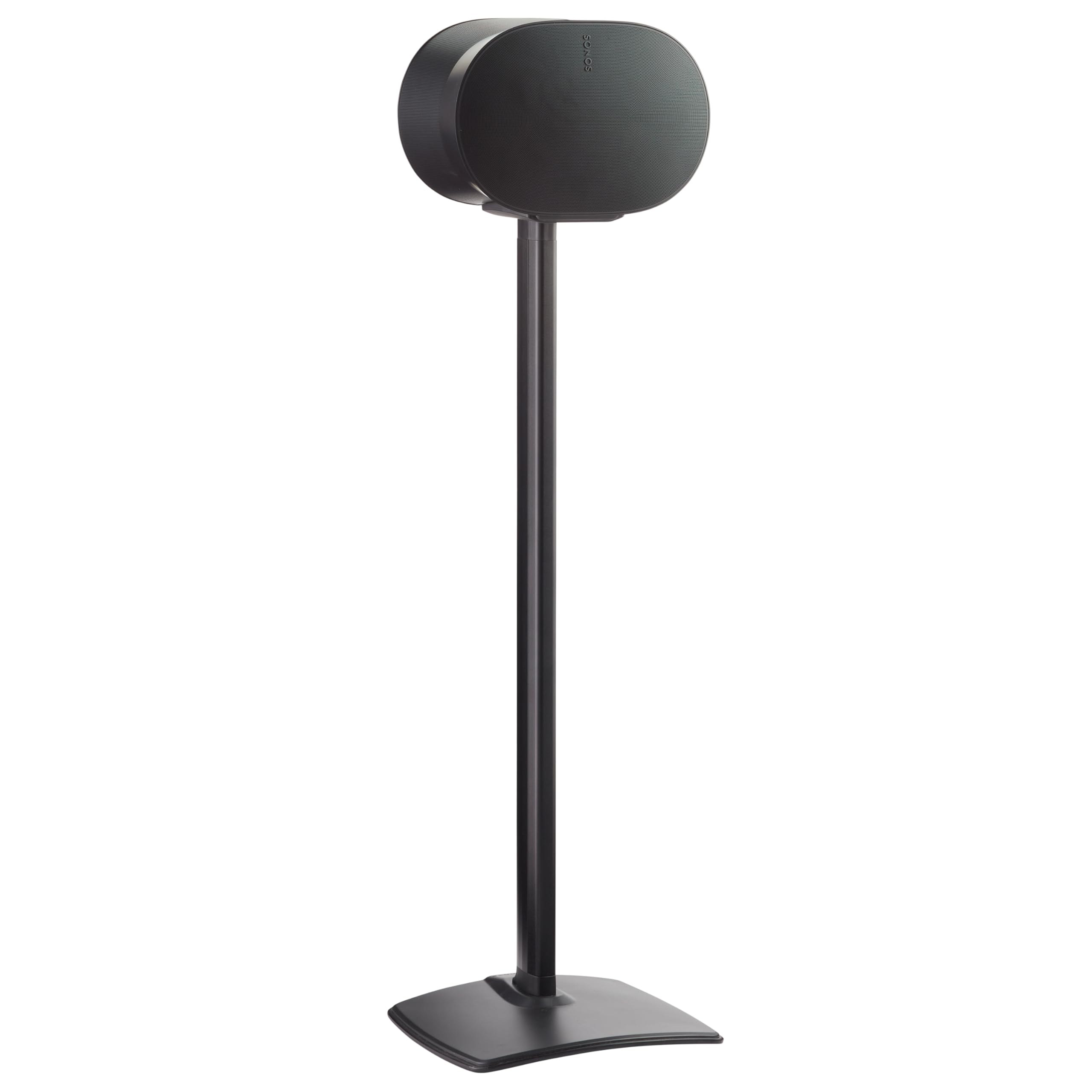 Sanus Speaker Stand for Sonos Era 300™ - Premium Fixed Speaker Stand with Easy 3-Step Assembly - Includes All Hardware, Carpet Spikes & Rubber Feet - Black Single Stand - Perfect for Home Theater, Gaming & Music Listening