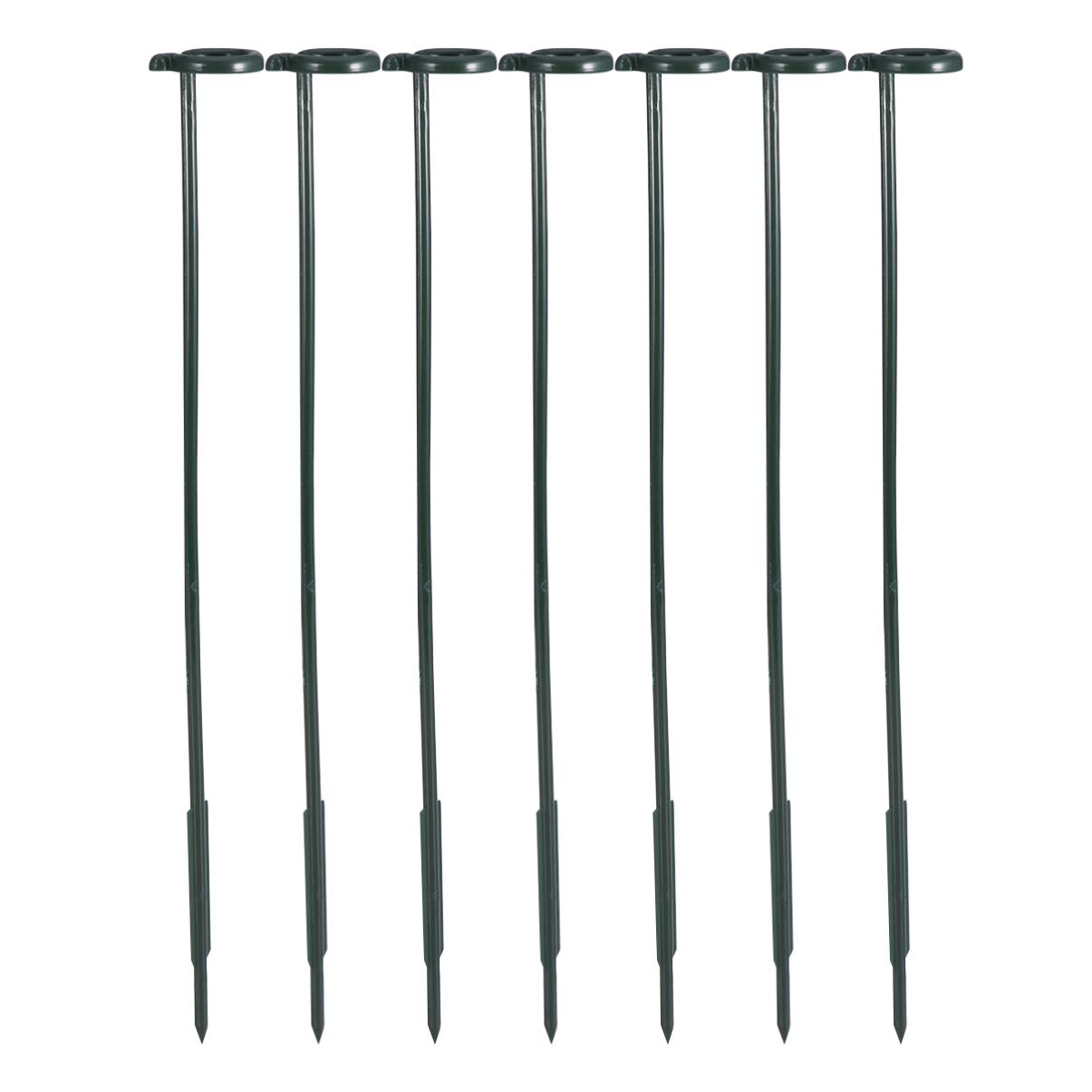 6-Pack Cabilock Garden Plant Support Stakes - Sturdy Single Stem Support Rings for Gladiolus, Iris, Dahlia, Amaryllis & Peony Flowers | Perfect for Outdoor Gardening, Flower Beds & Backyard Landscaping