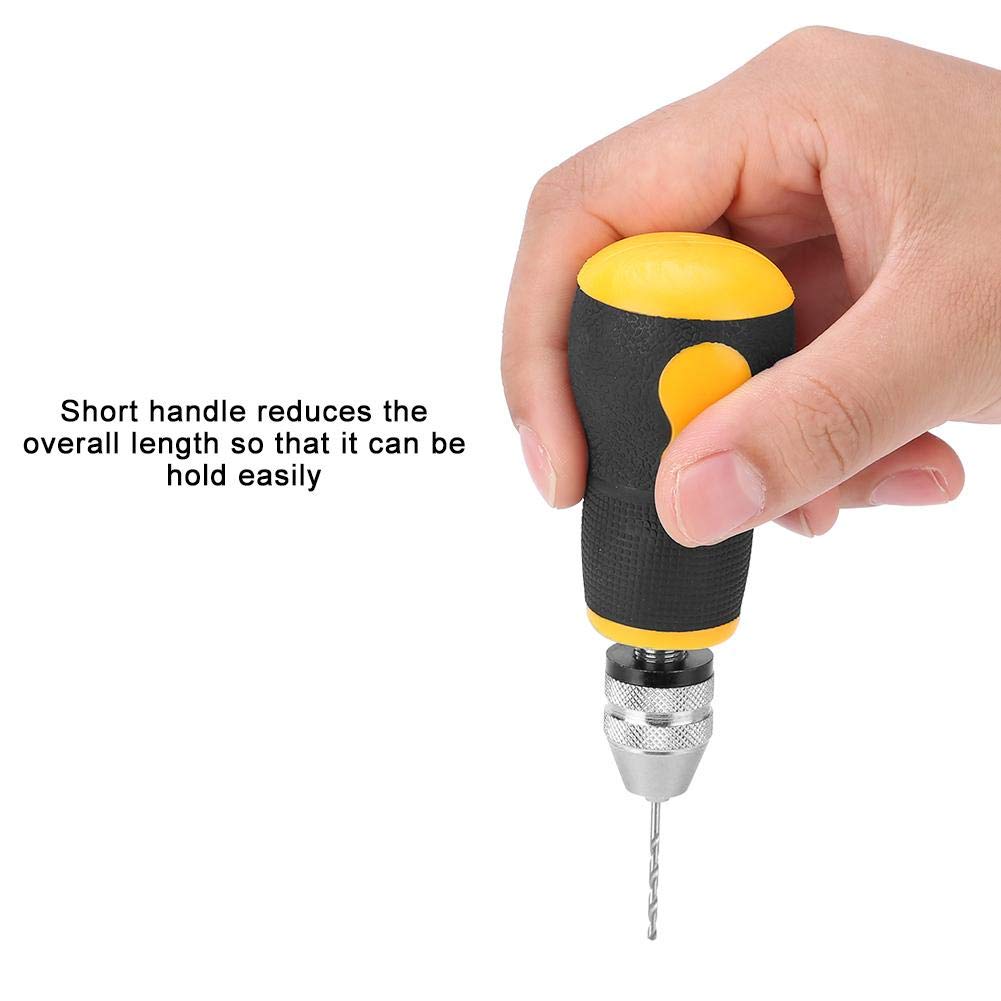 Micro Mini Hand Drill Tool Kit - Portable Precision Pin Vise with 10 Twist Drill Bits (0.8-3.0mm) for Woodworking, Jewelry Making, Model Crafting - Perfect for Walnut, Amber & Beeswax Carving - DIY Crafts & Small Repair Projects