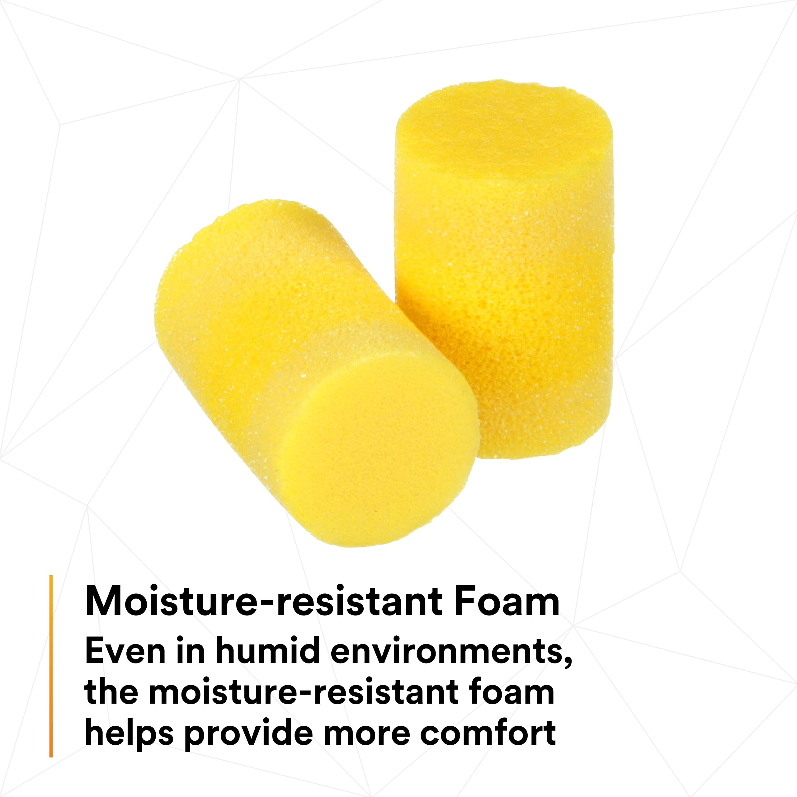 3M E-A-R Classic One Touch Refill 391-1001 Disposable Earplugs - 500 Pairs, Uncorded, 29dB NRR, Foam Ear Protection for Noise Reduction, Regular Size, Roll Down, ANSI/ASA S12.71-2018 Certified - Ideal for Construction, Concerts, Shooting Ranges & Sleeping