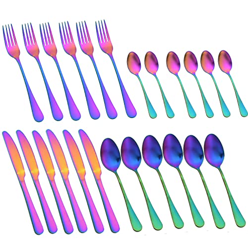 Service for 6 rainbow