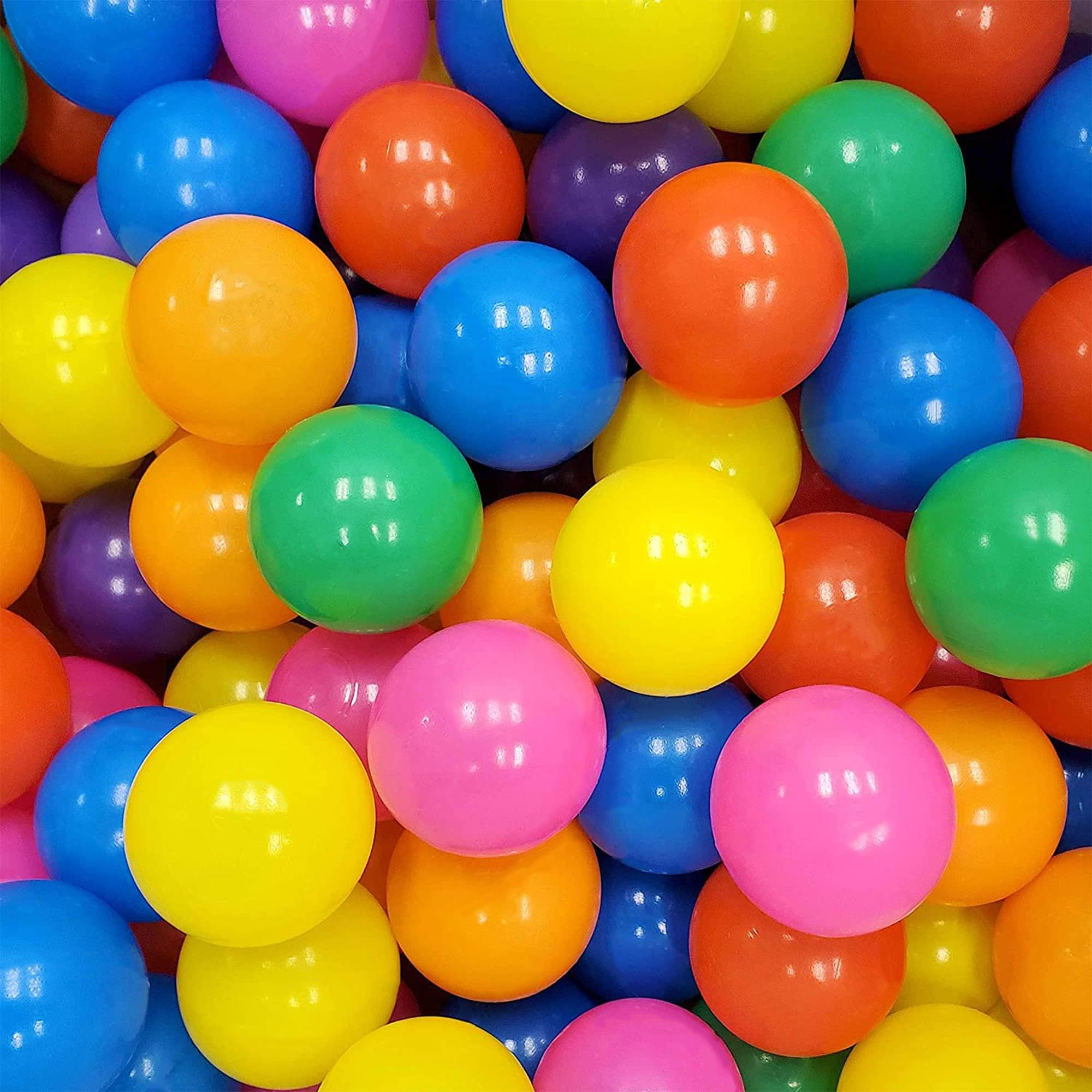 500 Pack Soft Plastic Ball Pit Balls - BPA-Free, Non-Toxic & Crush-Proof Play Balls for Kids, Toddlers & Pets | Colorful Playpen Balls for Baby Pool, Water Toys, Play Tent & Indoor/Outdoor Fun | Perfect for Birthday Parties, Daycare Centers & Sensory Play