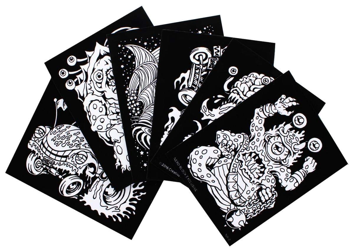 6 Pack Velvet Coloring Sheets for Boys - Fun & Creative Art Activity for Kids, Birthday Gifts, Party Favors, Classroom Crafts & Quiet Time Entertainment