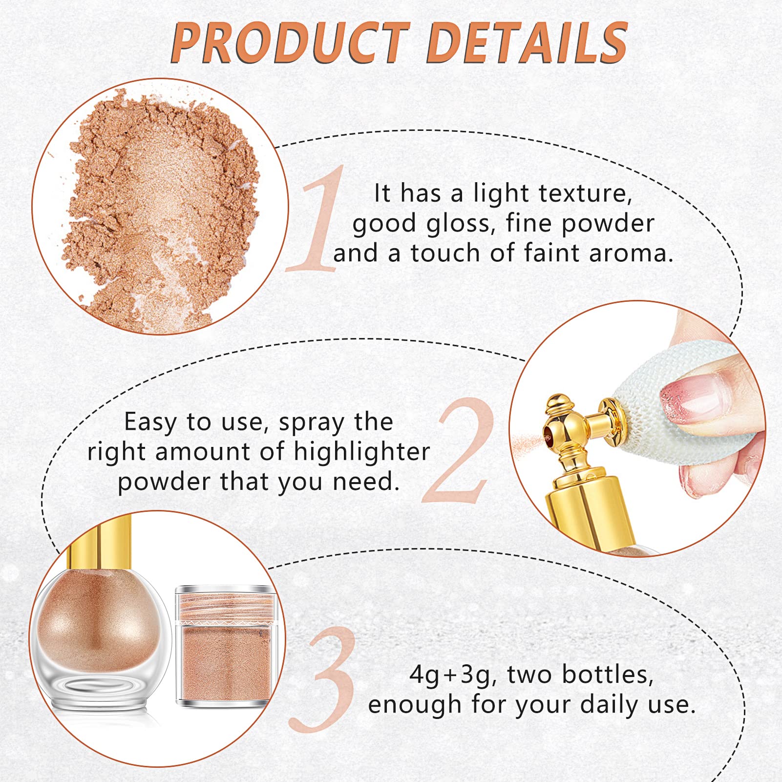 Glitter Body & Hair Spray - Shimmering Cosmetic Glitter Powder for Face, Body & Makeup | Perfect for Parties, Festivals & Special Occasions