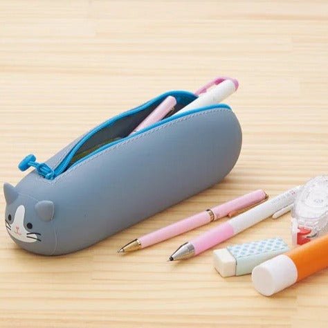 Premium PuniLabo Nekorobi Pen Pouch Case by LIHIT LAB - Durable Pencil Holder for School, Office & Travel Organization