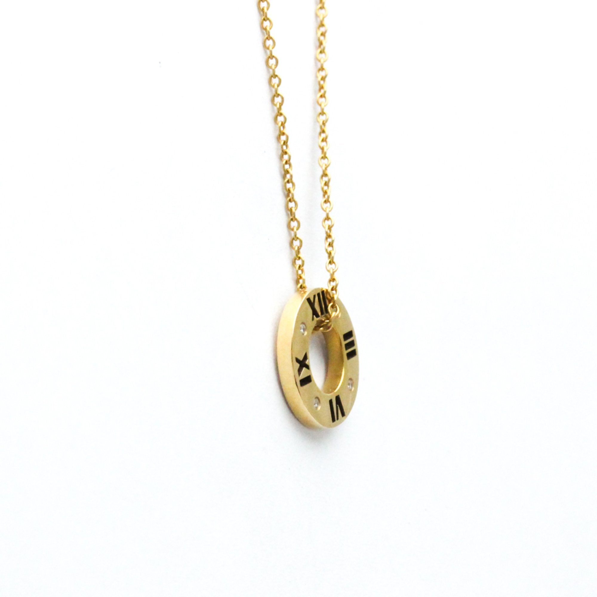 18K Yellow Gold Diamond Atlas Pendant Necklace for Women - Elegant Zodiac Jewelry Gift for Birthday, Anniversary & Valentine's Day