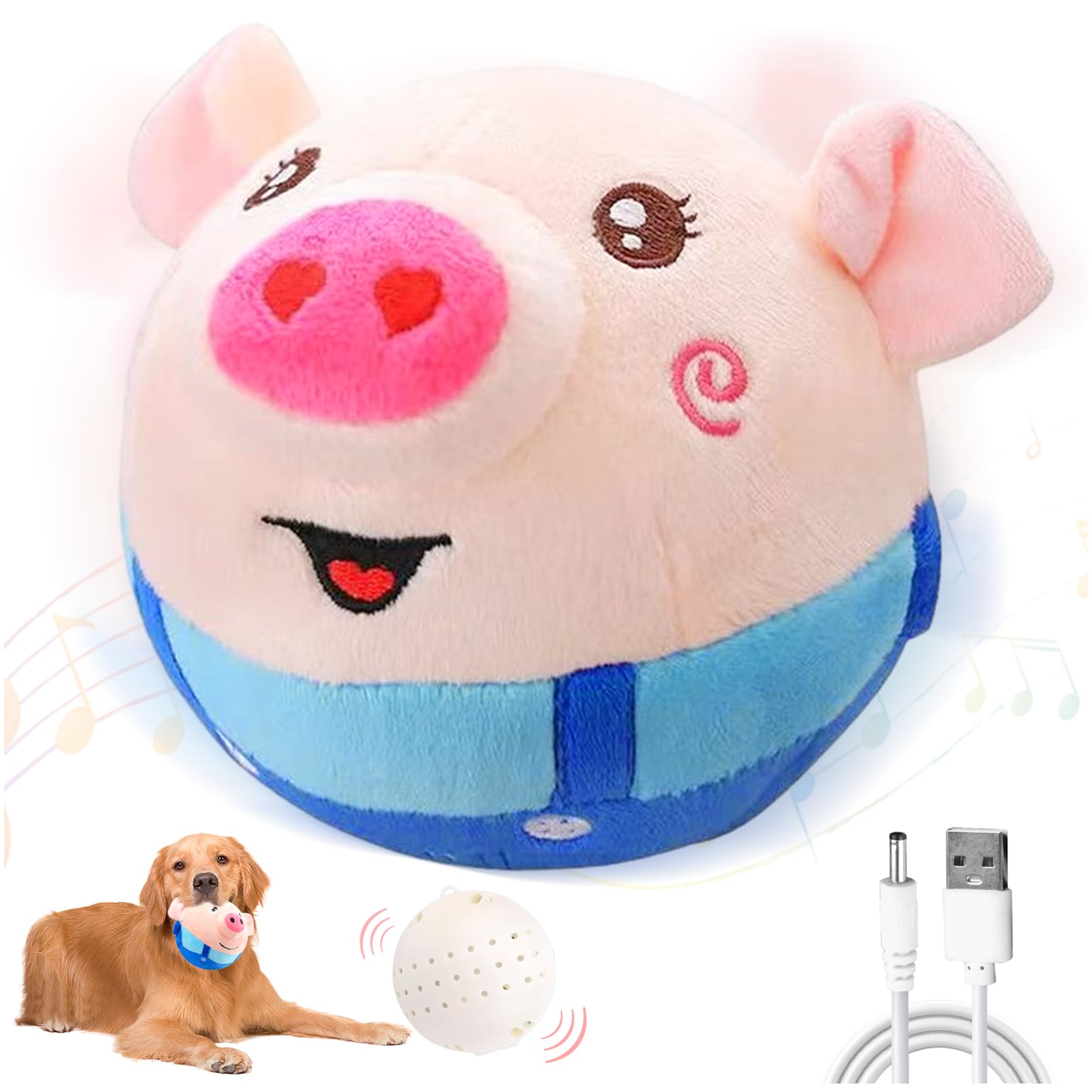Interactive Electronic Moving & Talking Dog Toy - Shake, Bounce & Dance Plush for Dogs & Cats | Washable Pet Toy for Boredom Relief, Active Play & Training | Perfect for Indoor Fun, Gifts & Playtime Stimulation