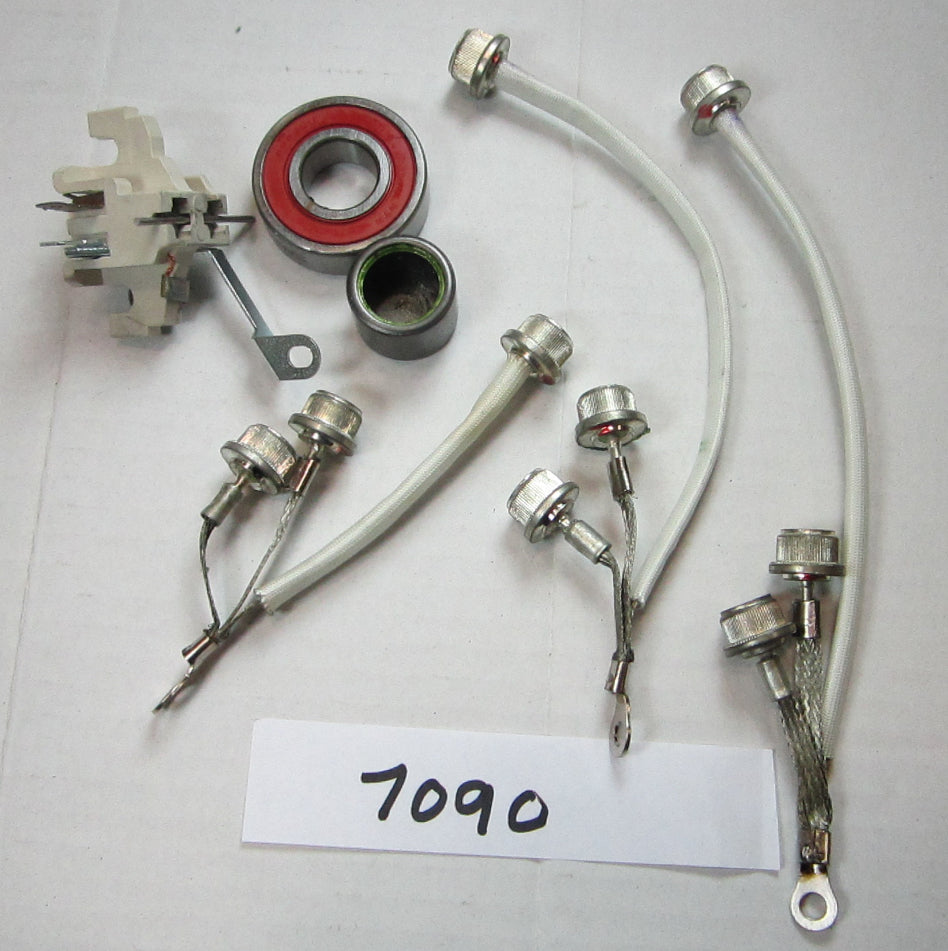 7090 Offshore Kit (9 Series) - Complete Set with Bearings, Brushes, Positive/Negative Diodes | Perfect for Marine Engine Repair & Maintenance